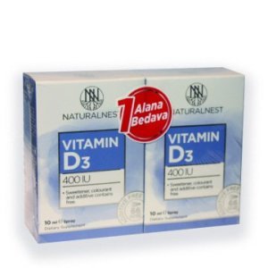 Naturalnest Vitamin D3 400 IU 10ml Sprey 1 Alana 1 Bedava