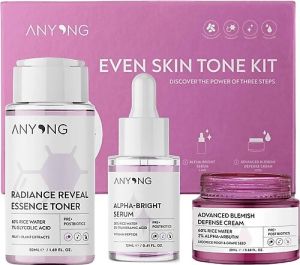 Anyong Leke Karşıtı Cilt Bakım Seti - Aydınlatıcı Tonik 50 ml + Leke Kremi 20 ml + Leke Serumu 12 ml