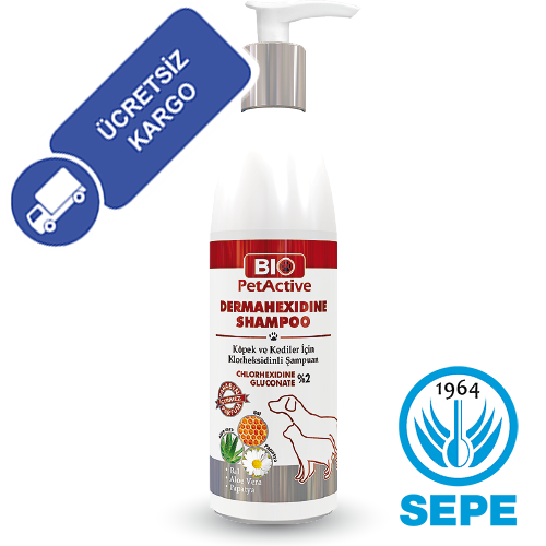 Dermahexidine Shampoo 250 ml Kedi Ve Köpekler İçin Antiseptik Şampuan