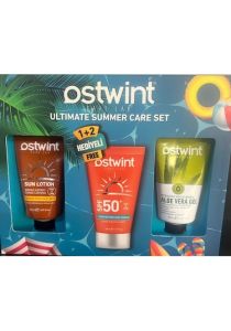 Ostwint Güneş Seti 3'lü - Güneş Kremi 50 ml + Bronzlaştırıcı 50 ml + Aloe Vera Jel 50 ml