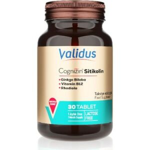 Validus Cognizin Sitikolin 500 mg 30 Tablet