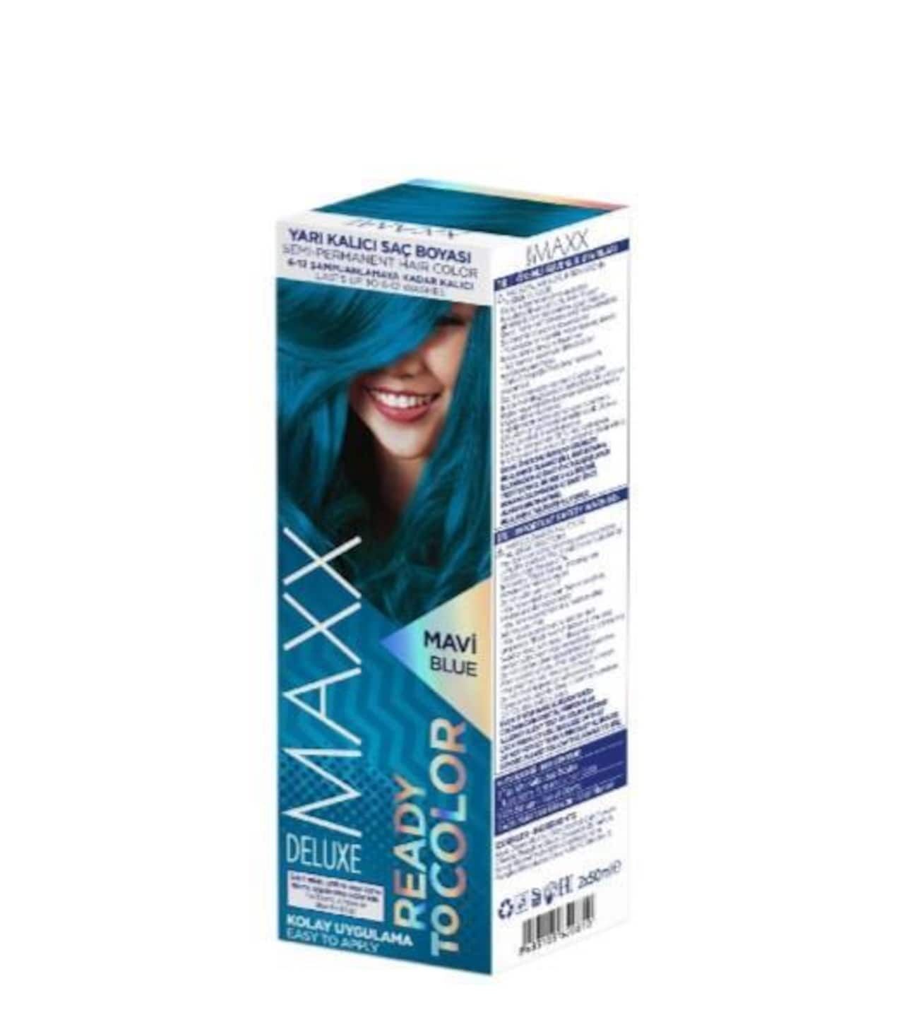 Maxx Deluxe Yarı Kalıcı Mix Boya Mavi