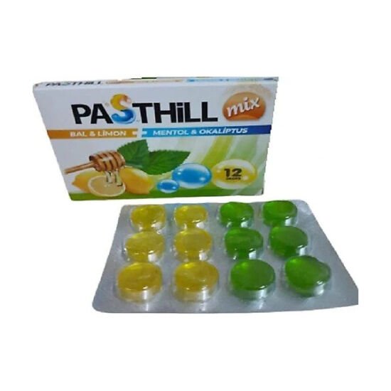 Pasthill Mix Bal Limon Mentol Okaliptus 12 Pastil