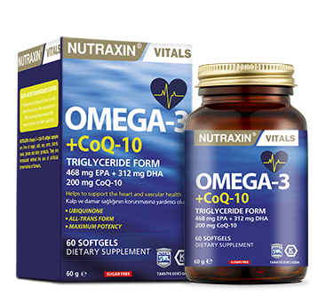 Nutraxin Omega 3+Coq-10 60 Soft Gel