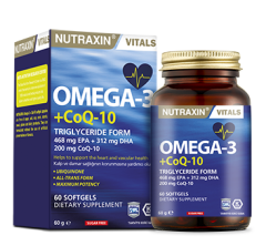 Nutraxin Omega 3+Coq-10 60 Soft Gel