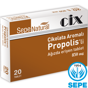 Cix Propolis Extract Tablet 20 x 850 mg (Eriyen Çikolata Aroma)