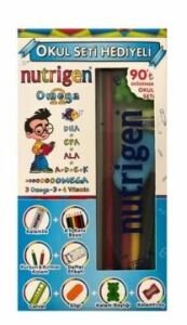 Nutrigen Omega 3 Portakal Aromalı 200 ml Şurup - Okul Seti Hediyeli