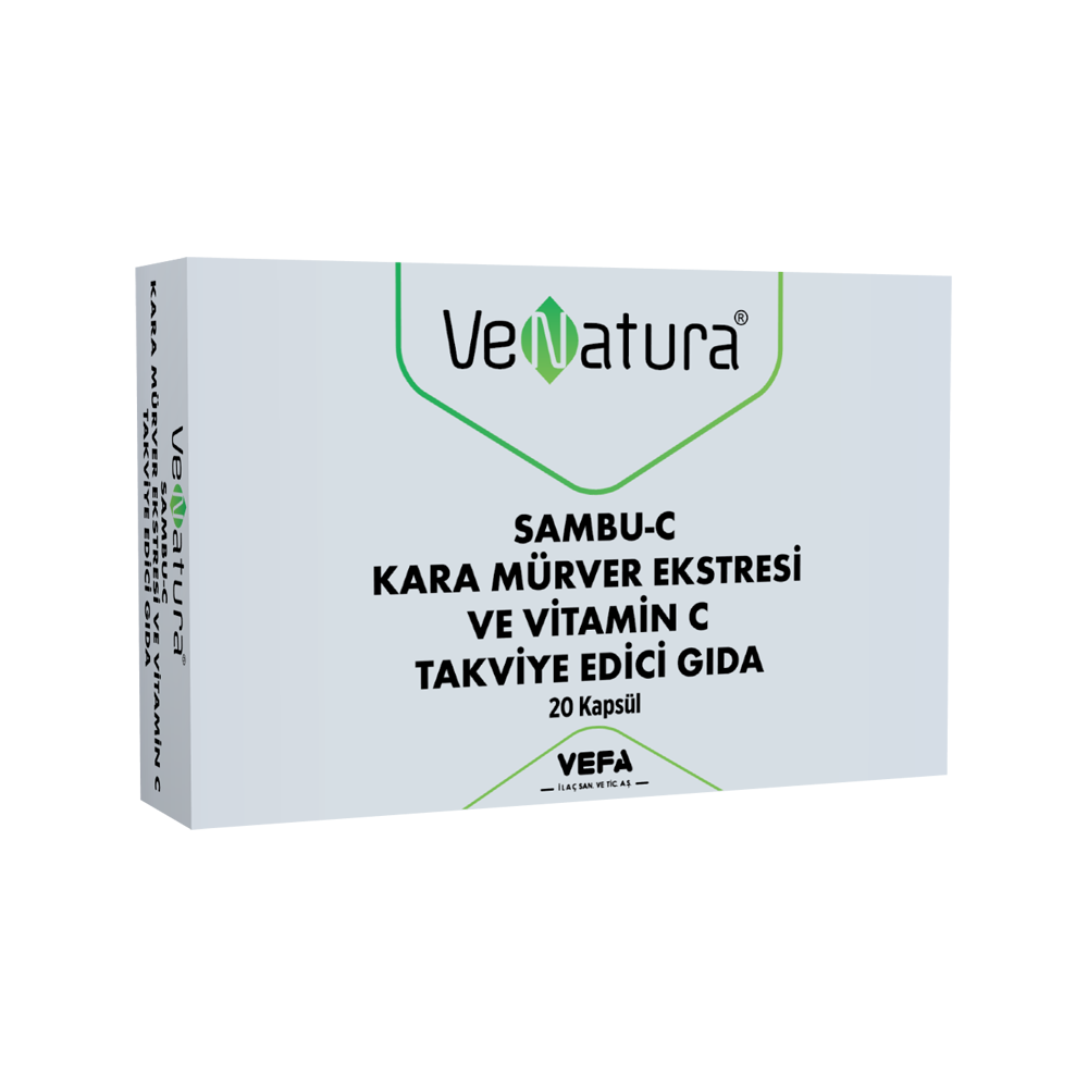 VeNatura SAMBU-C Kara Mürver Ekstresi ve Vitamin C 20 Kapsül