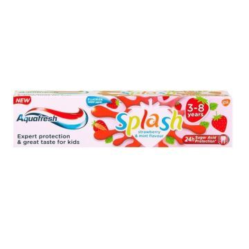 Aquafresh Çocuk Diş Macunu 3-8 Yaş 50ml Splash Çilek