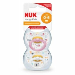 Nuk Happy Kids Kauçuk Emzik 0-6 Ay 2'li