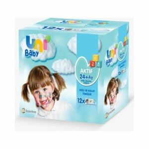Uni Baby Aktif 24+ Ay Islak Mendil 52 Yaprak - 12 Adet