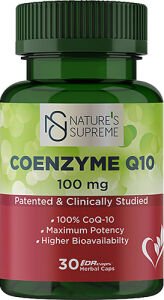 Nature's Supreme Coenzyme Q10 100 mg 30 Tablet