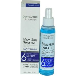 Dermaderm Mavi Saç Serumu Saç Güçlendirici Serum Biotin Panthenol Vitamin E-Keratin 125 ml