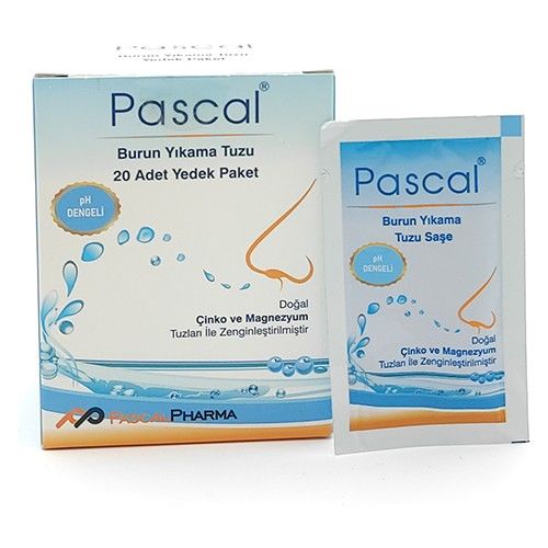 Pascal Burun Yıkama Tuzu Yedek Paket 3 gr 20'li