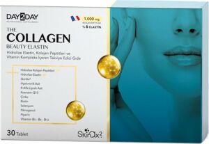 Day2Day Collagen Beauty Elastin 30 Tablet + Day2Day Collagen All Body 100 gr Hediye