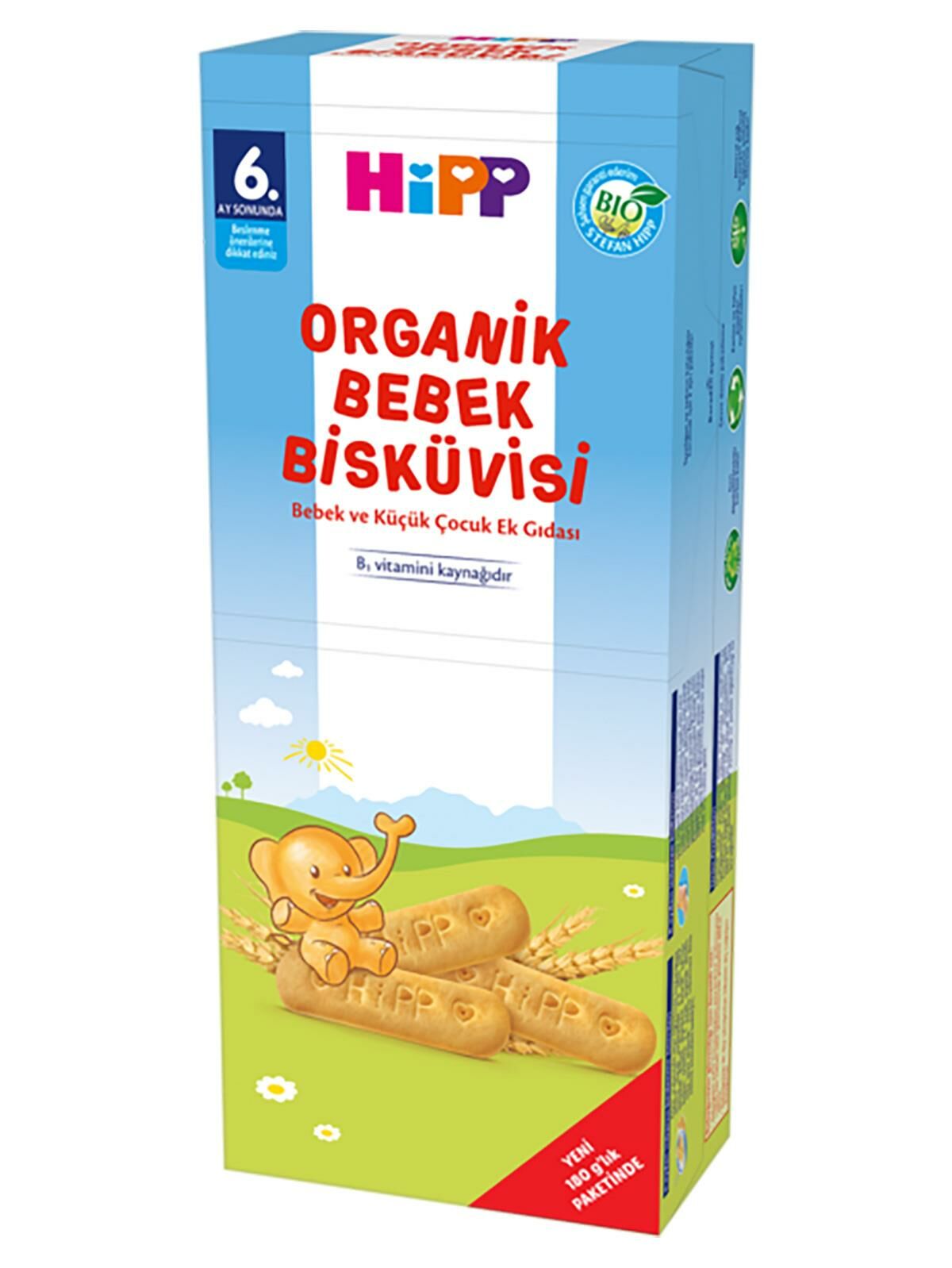 Hipp Organik Bebek Bisküvisi 180 gr - 6 Adet
