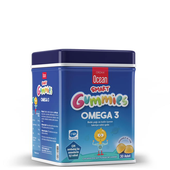 Ocean Smart Gummies Omega 3 Çiğnenebilir Jel Form 30 lu