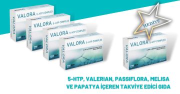 4 Adet Valora 5-Htp Complex 30 Kapsül Alana 1 Adet Valora 5-Htp Complex 30 Kapsül Hediye