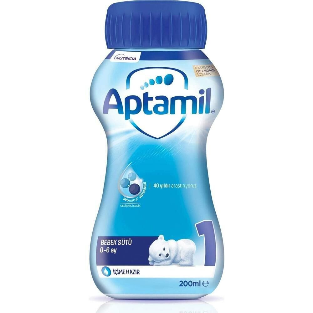 Aptamil 1 Hazır Sıvı Mama Bebek Sütü 0-6 Ay 200 ml